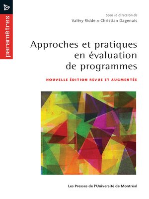 cover image of Approches et pratiques en évaluation de programmes